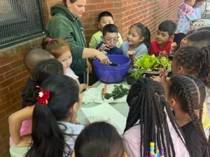 Earth Day Fresh Greens Station
